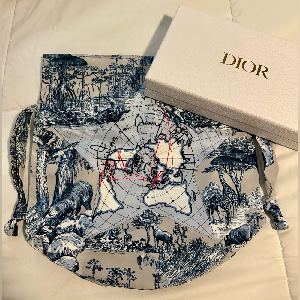 Christian Dior Pouch Collector’s Item All Around The World Bag